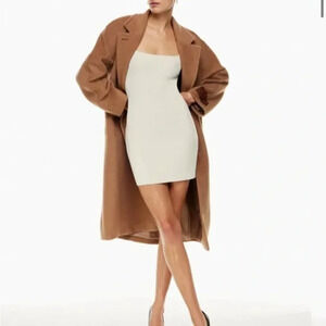 Aritzia Babaton Sculpt Knit Cami Dress Matte Pearl NWT Size Large